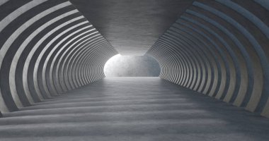 Beton Geçidinin 3D canlandırması.