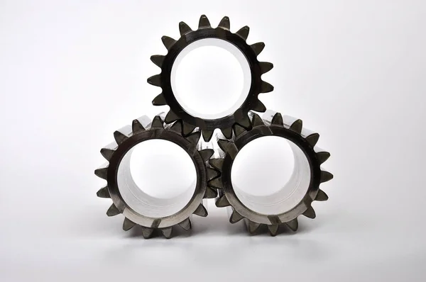 Gears Engagement Each Other — Zdjęcie stockowe