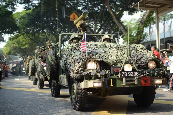 Kuala Lumpur Malaysia Augustus 2017 Viering Van Maleisië Onafhankelijkheidsdag Dataran — Stockfoto