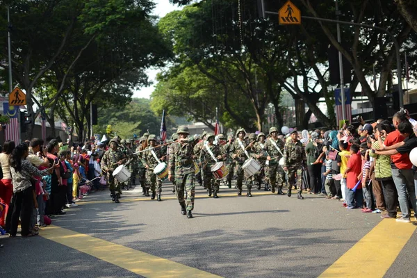 Kuala Lumpur Malaysia Augustus 2017 Viering Van Maleisië Onafhankelijkheidsdag Dataran — Stockfoto