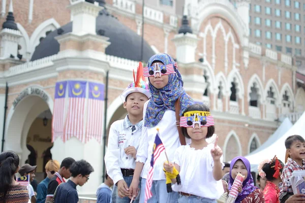 Kuala Lumpur Malaysia August 2017 Feier Des Malaysischen Unabhängigkeitstages Dataran — Stockfoto