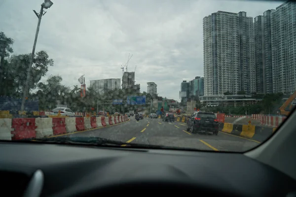 Kuala Lumpur Malasia Diciembre 2019 Ventana Del Coche Durante Día —  Fotos de Stock