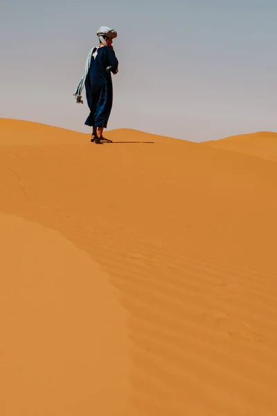 Марокко Сентября 2019 Года Красивые Пейзажи Пустыни Мерзуге Марокко — стоковое фото