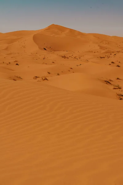 Marroco Setembro 2019 Bela Paisagem Deserta Merzouga Marrocos — Fotografia de Stock