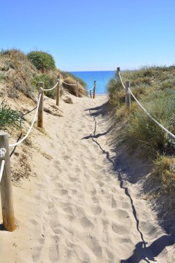 Vacaciones on la costa de Mediterranea.
