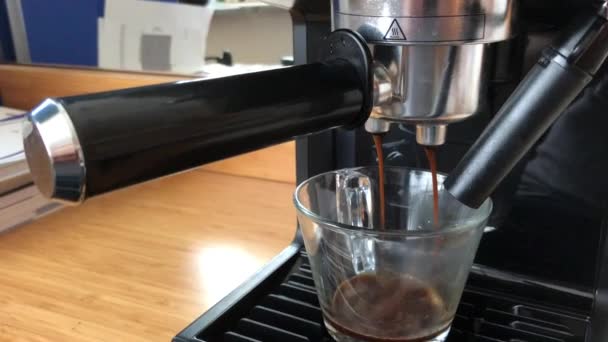 Geurige Espresso Kopje — Stockvideo