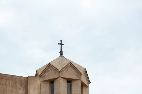 Igreja Armenia Sob Fundo Céu Azul — Fotografia de Stock