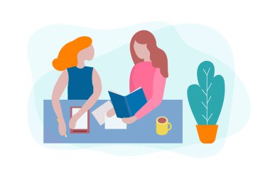 Genç bir kadın öğretmen öğretir. Ek eğitim ve öğretim kavramı. Çalışma ve eğitim. Bireysel yaklaşım, kurs ve seminerler.