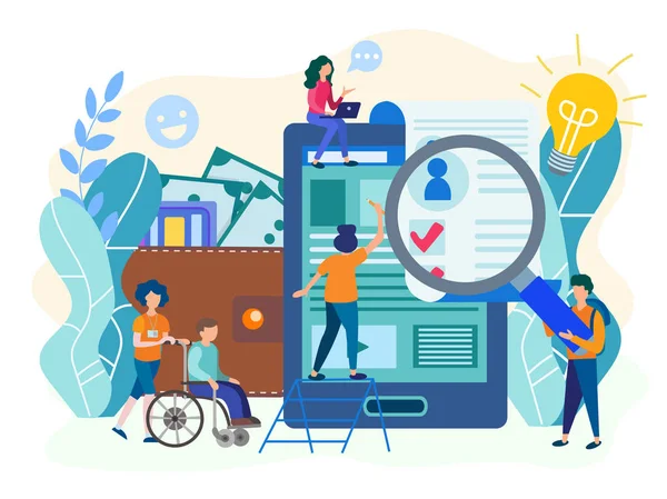 People Fill Out Form Online Job Application Form Online Resume Stock Vector Image by ©AlisaRut #224254934