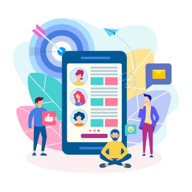 Erkekler bir tanışma sitesinde online kızlarla tanışmak. Uzanan ve bir mobil uygulaması kavram kullanarak bir ortağı bulma.