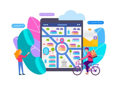 Online sipariş alma, gezinme yoluyla konumu belirleme