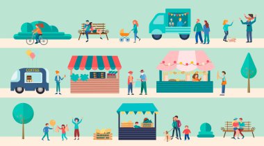 Family Street Foodmarket Fuar Fuarı Posteri ve Afişi 