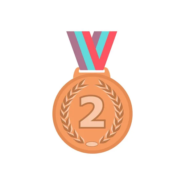 Médaille d'or vecteur. Badge Golden 1st Place. Jeu de sport Golden Challenge Award. Ruban rouge. Isolé. Olive Branch. Illustration réaliste . — Image vectorielle