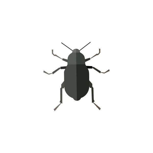 Иконка насекомых в плоском стиле выделена на белом фоне. Векторная иллюстрация — стоковый вектор