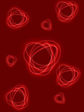 Yaratıcı alev dalga el kroki kabarcık 