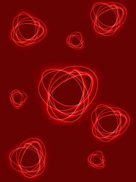 Творча хвиля полум'я рука ескіз абстрактна бульбашка — стокове фото