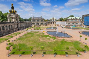 Dresdner Zwinger palace Alman şehir Dresden Almanya Barok tarzında inşa.