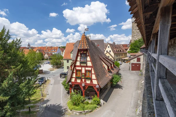 Blacksmths House Rothenburg Der Tauber Bajorország Németország — Stock Fotó