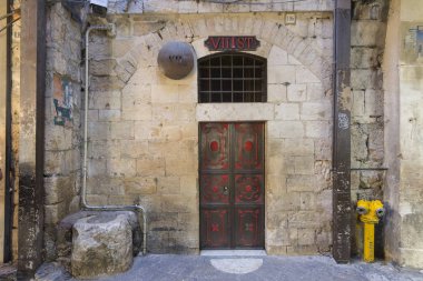 Kudüs, İsrail'in eski şehirde VIA Dolorosa İstasyonu 7.
