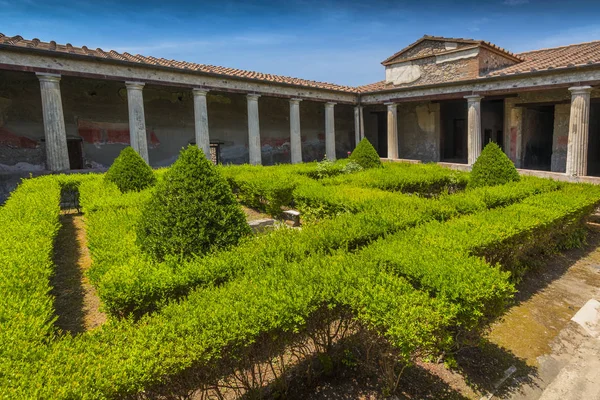 Peristilo Jardín Casa Del Menandro Una Casa Pompeya Italia — Foto de Stock