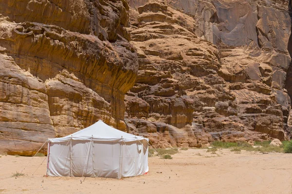 Берберская Палатка Пустыне Вади Рам Иордания — стоковое фото