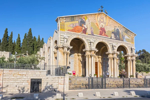 Kyrkan Alla Nationer Oljeberget Jerusalem Israel Mellanöstern — Stockfoto