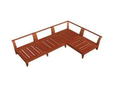 Oturma odası olarak bahçe ya da oturma odası kanepesi.