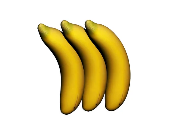 Yellow Bananas Lie Side Side — Stock Photo, Image