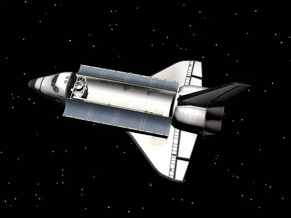 Space Shuttle Vola Nello Spazio — Foto Stock