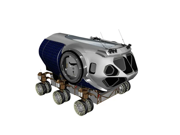 Mars Rover Rueda Sobre Superficie Del Planeta — Foto de Stock