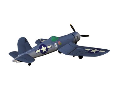 Pervaneli eski tek kişilik avcı uçağı.