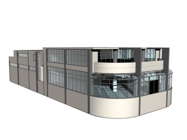 İş binası olan büyük bir bina.