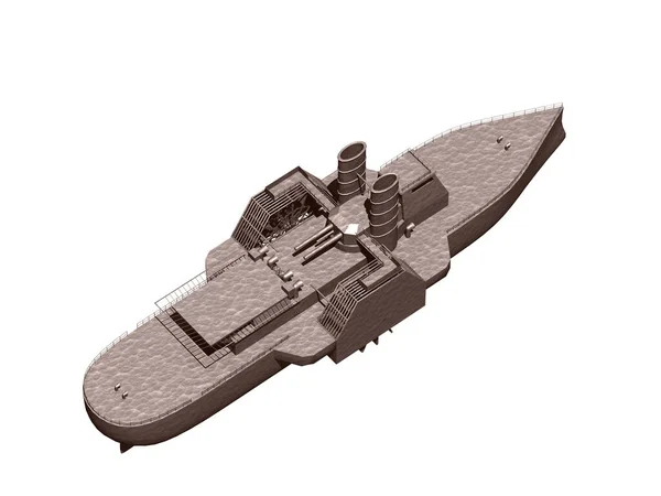 Military Ship Armament — Stock Photo, Image