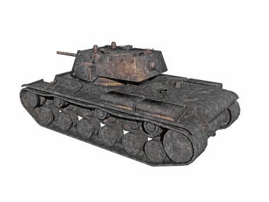 Taretli ağır çelik tank.