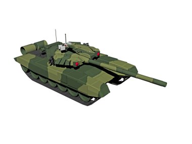 Taretli ağır çelik tank.