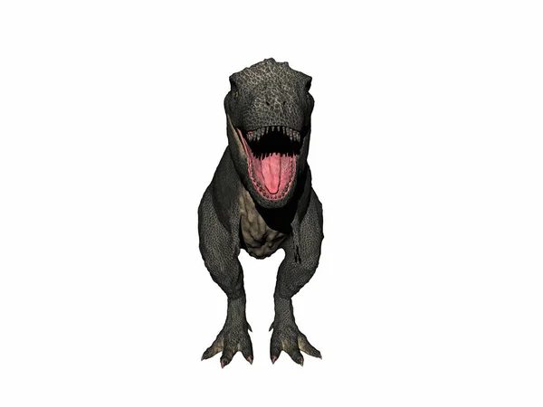 Perigoso Dinossauro Rex Com Boca Aberta — Fotografia de Stock