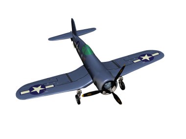 Pervaneli eski tek kişilik avcı uçağı.