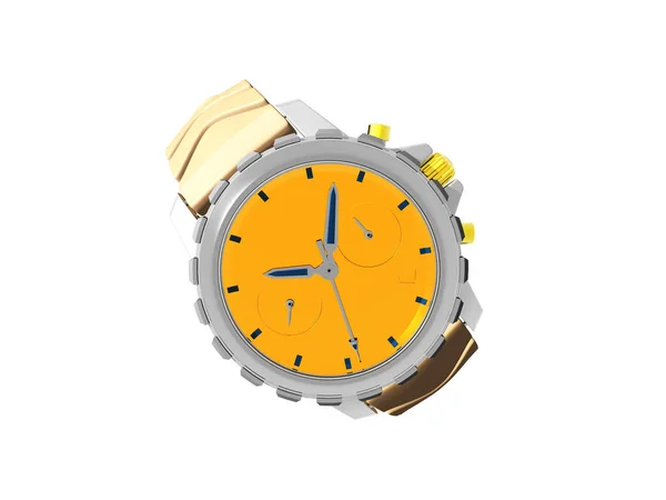 Gold Men Wristwatch Dial — Stock Photo, Image