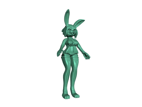 Барвисті Двоногі Кролики Мультиплікаційні Персонажі — стокове фото