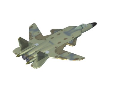 Gökyüzünde askeri savaş uçağı