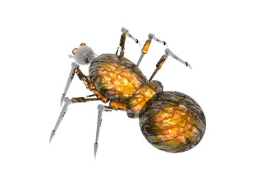 Minik robot olarak metalik karınca