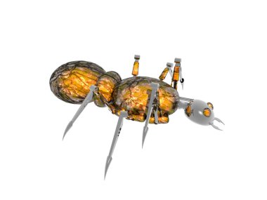 Minik robot olarak metalik karınca
