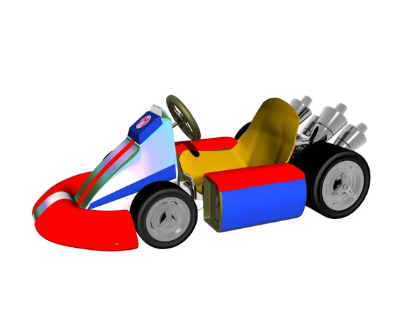 Kart Auto Voor Sportactiviteiten — Stockfoto