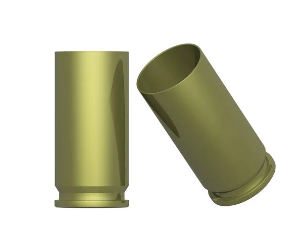 Mmピストル弾薬の真鍮製スリーブ — ストック写真