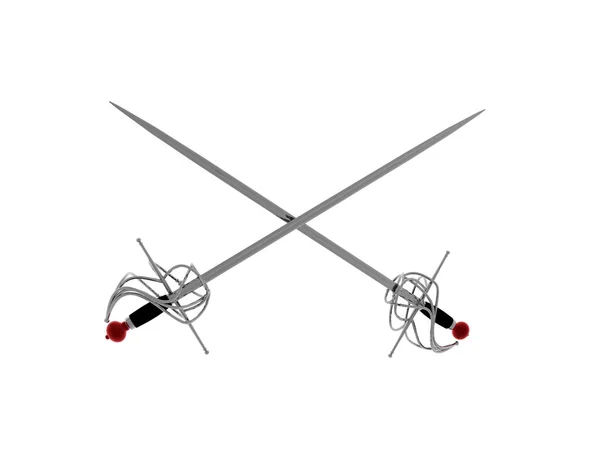 Crossed Swords Symbol — Stock Photo, Image