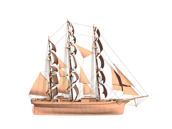 Large Sailing Ship Three Master — Stock Photo, Image