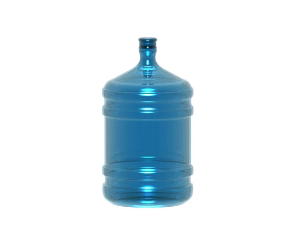 Blaue Plastikflasche Für Wasser — Stockfoto