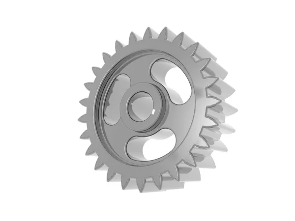 Shiny Gear Stainless Steel Gear — Stock Photo, Image