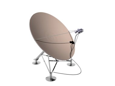 Kablolu ve alıcılı metalik çanak anteni