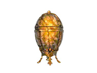 Masa süsü olarak altın Faberg yumurtası